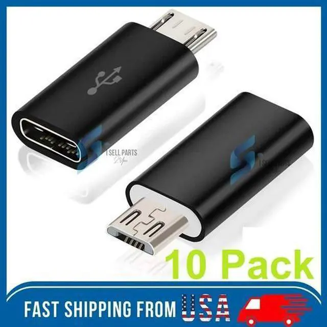 Main image of 10 PACK Micro USB to USB 3.1 Type-C Data Adapter Converter For Samsung LG Google