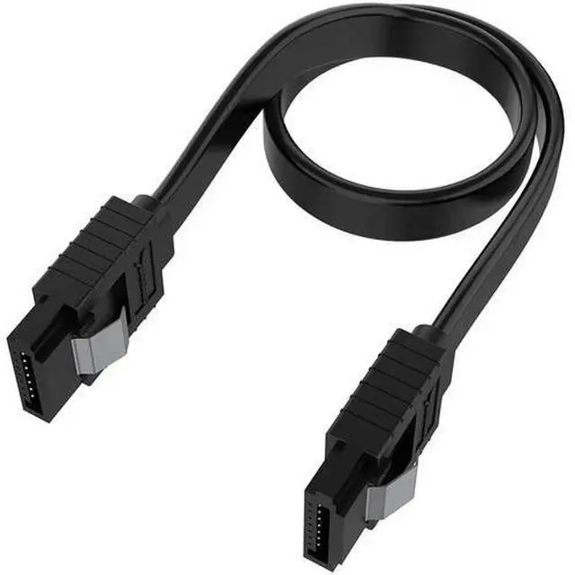 Alt view image 2 of 7 - 3 Pack SATA III 6 Gbit/s Straight Data Cable with Lock Latch for HDD/SSD/CD/DVD