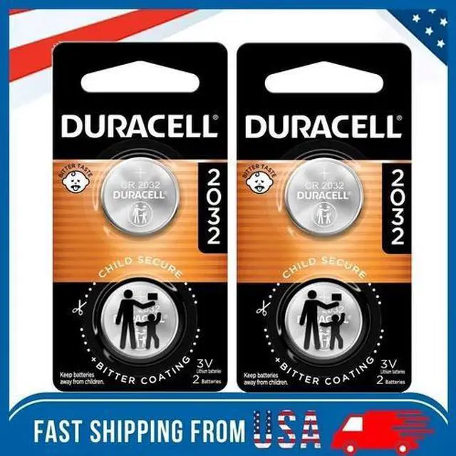 Main image of Duracell 2032 CR2032 DL2032 CR Lithium Button Cell Battery 4 Pack Exp. Jan 2034