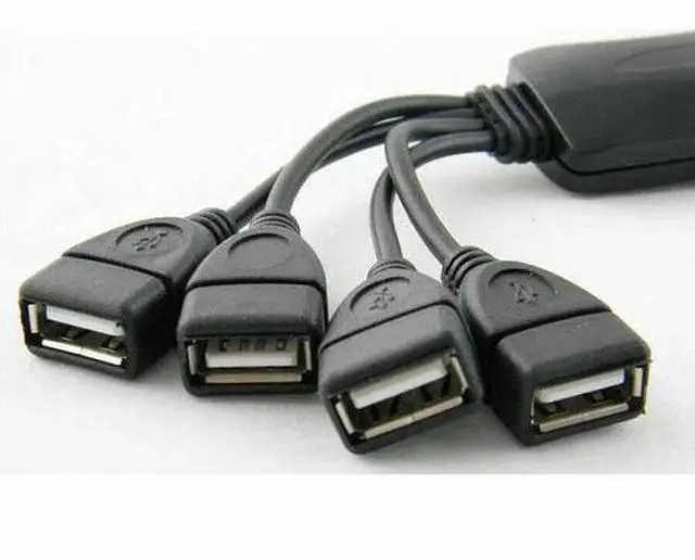 Alt view image 7 of 7 - 4 Port USB 2.0 High Speed Hub Octopus Splitter 480 Mbps for PC Laptop Notebook