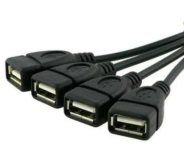 Alt view image 4 of 7 - 4 Port USB 2.0 High Speed Hub Octopus Splitter 480 Mbps for PC Laptop Notebook