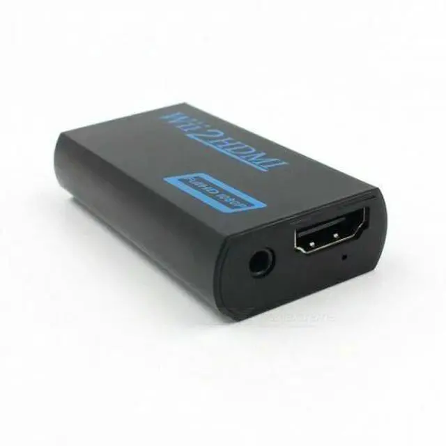 Alt view image 2 of 7 - Portable Wii to HDMI Wii2HDMI Full HD Converter Audio Output Adapter TV Black