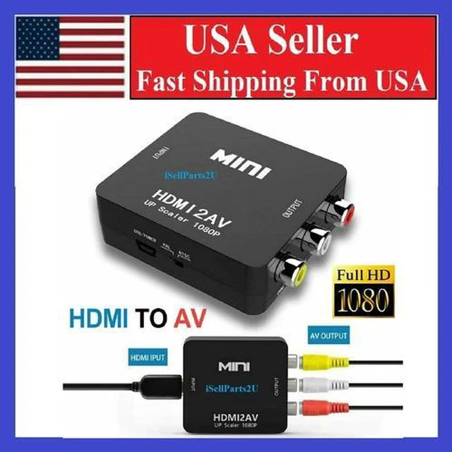 Main image of HDMI To RCA AV Adapter Converter Cable CVBS 3RCA 1080P Composite Video Audio