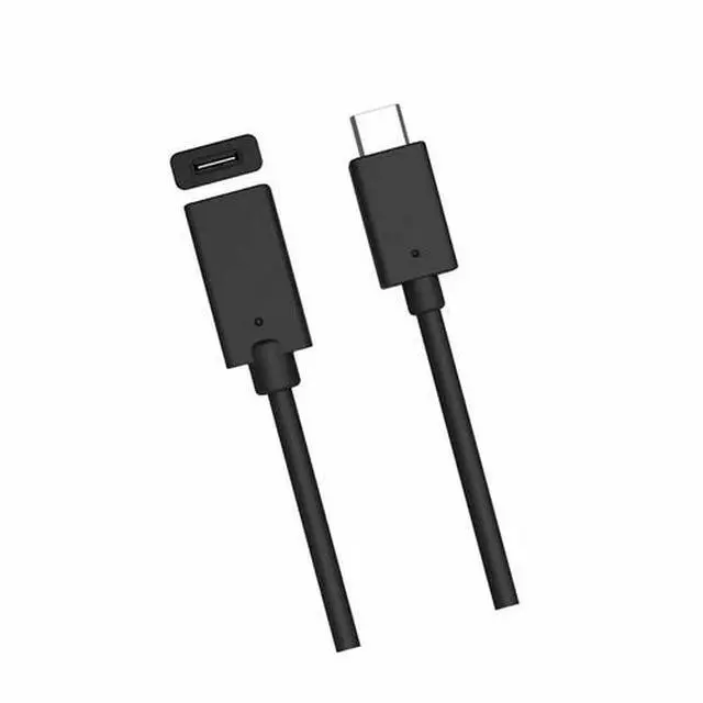 Alt view image 2 of 7 - New 4.9 Feet Type C USB 3.1 Male to USB-C Female Extension Data Cable Cord Black