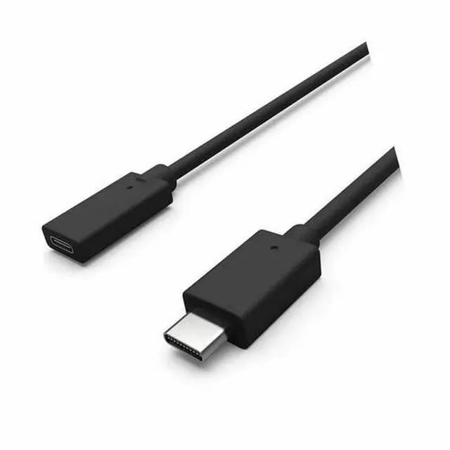 Alt view image 6 of 7 - New 4.9 Feet Type C USB 3.1 Male to USB-C Female Extension Data Cable Cord Black