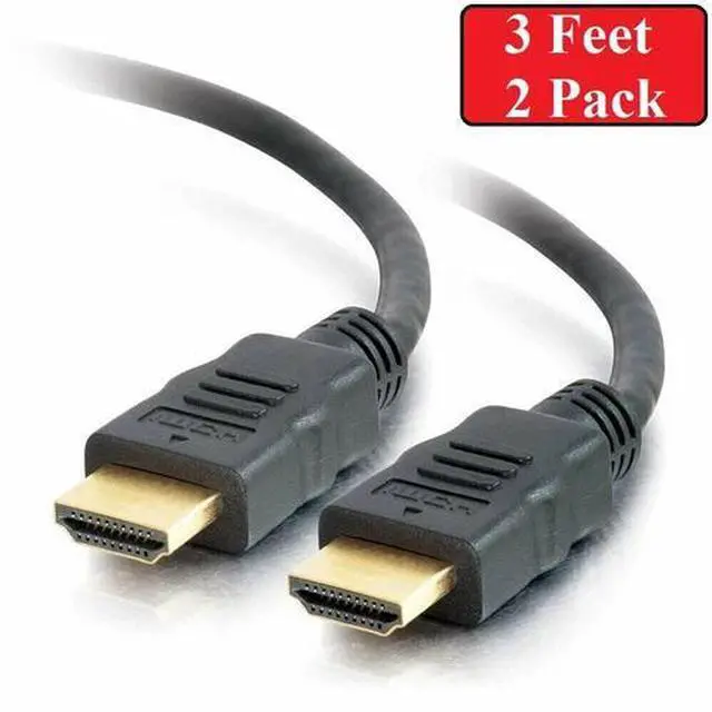 Main image of 2x PREMIUM HDMI CABLE 3FT For BLURAY 3D DVD PS3 HDTV XBOX LCD HD TV 1080P