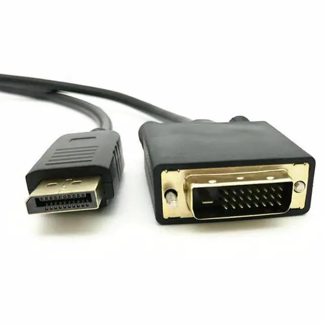 Alt view image 3 of 7 - 6 Feet Gold Plated DisplayPort DP to DVI-D Male Dual Link Cable Adapter 1080p