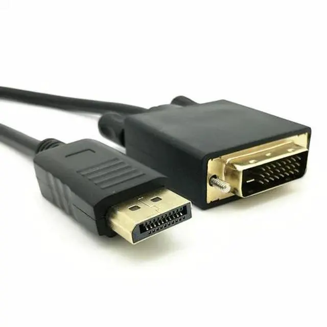 Alt view image 4 of 7 - 6 Feet Gold Plated DisplayPort DP to DVI-D Male Dual Link Cable Adapter 1080p