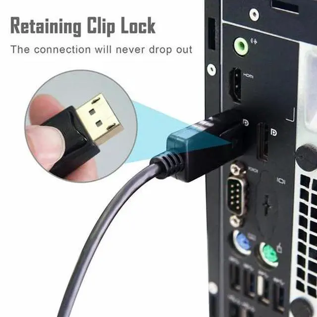 Alt view image 7 of 7 - 6 Feet Gold Plated DisplayPort DP to DVI-D Male Dual Link Cable Adapter 1080p