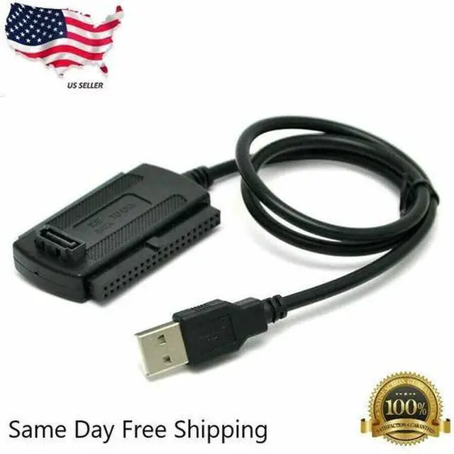 Alt view image 2 of 3 - New IDE SATA to USB 2.0 Adapter Converter Cable For 2.5 3.5 Inch Hard Drive HD