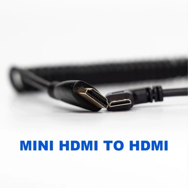 Alt view image 2 of 6 - High-Speed Mini-HDMI to HDMI Cable MINI HDMI HD Cord For Canon SONY Camera