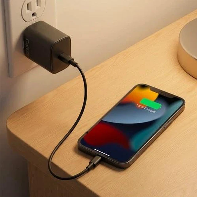 Alt view image 5 of 7 - 35W GaN Fast Wall Charger Block Dual Port USB-C & USB-A PD QC 3.0 Foldable Plug