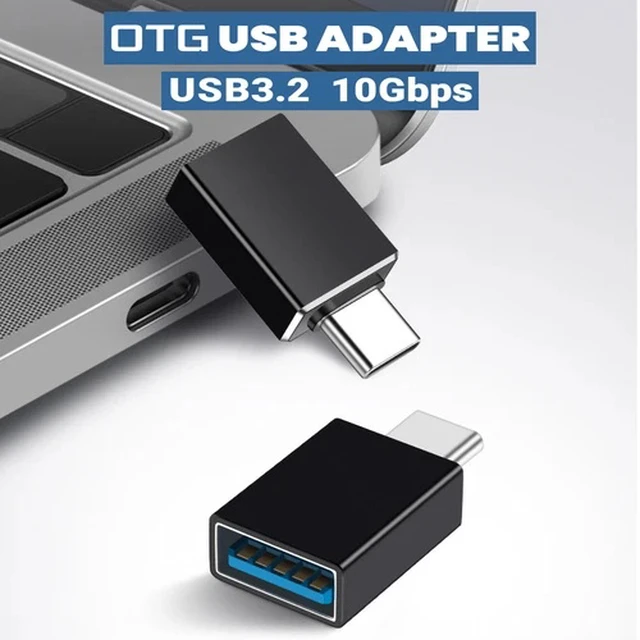 Alt view image 4 of 6 - 2-Pack USB-C 3.2 Male to USB A Female Adapter Converter OTG Type C Android Phone
