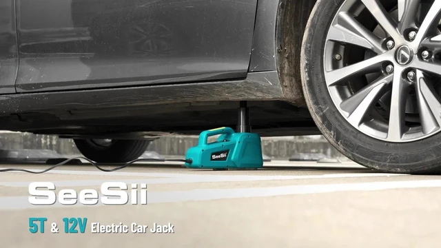 Alt view image 2 of 7 - SEESII Electric Car Jack kit 5 Ton 12V Remote Electric Floor Jack Lift for SUV