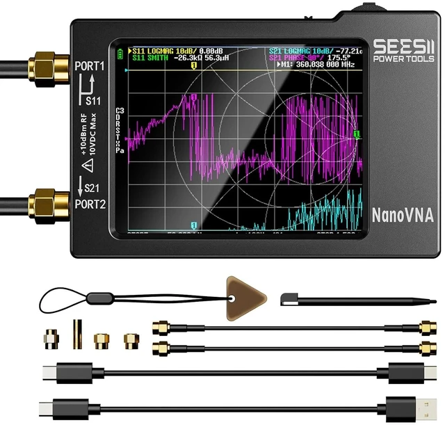 Main image of Nano VNA Vector Network Analyzer 10KHz-1.5GHz Antenna Analyzer 2.8" Touch Screen