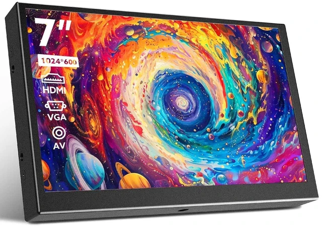 Main image of Eyoyo 7" Mini Portable Screen for PC/TV/Camera/Gaming/Raspberry Pi with Speaker