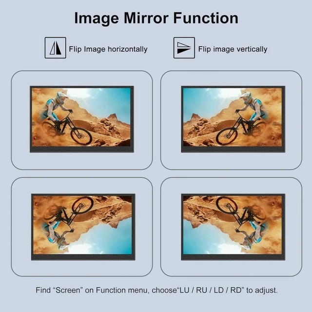 Alt view image 7 of 7 - Eyoyo 7" Mini Portable Screen for PC/TV/Camera/Gaming/Raspberry Pi with Speaker
