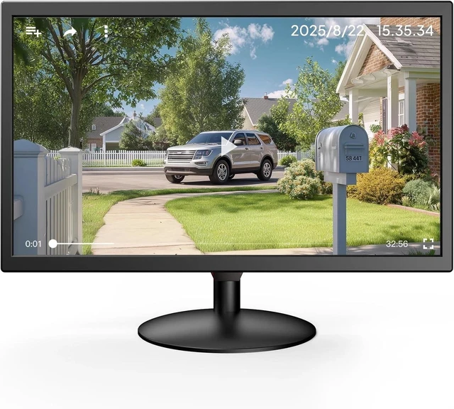 Alt view image 2 of 7 - 22 Inch 1080P HD Security Monitor HDMI VGA BNC AV USB for CCTV DVR NVR