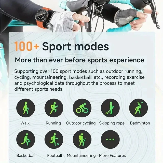 Alt view image 3 of 6 - Smart Watch with Phone Function Wristwatch Sports Watch for Android, iOS Black