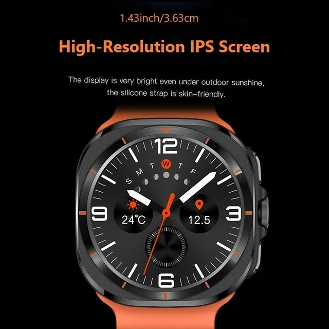Alt view image 4 of 6 - Smart Watch with Phone Function Wristwatch Sports Watch for Android, iOS Black