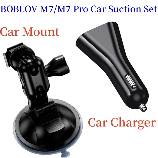 Alt view image 5 of 5 - M7 Pro Car Suction Mount + car charger for M7 Pro wearable Body Camera