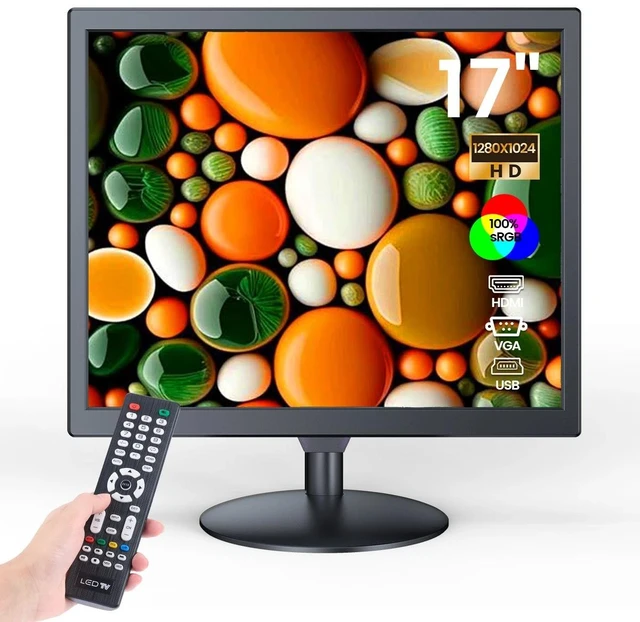 Alt view image 3 of 7 - 17" LCD Screen 1280x1024 HDMI/VGA/BNC Built-in Speakers Video CCTV Monitor