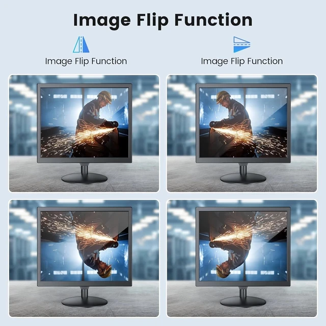 Alt view image 6 of 7 - 17" LCD Screen 1280x1024 HDMI/VGA/BNC Built-in Speakers Video CCTV Monitor