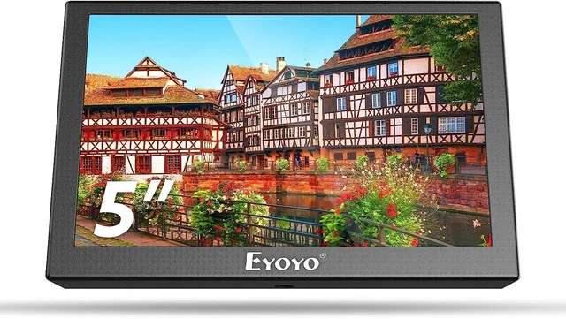 Alt view image 3 of 7 - 5" Inch TFT Mini Monitor LCD Display Rear View Monitor HDMI/VGA/BNC/AV