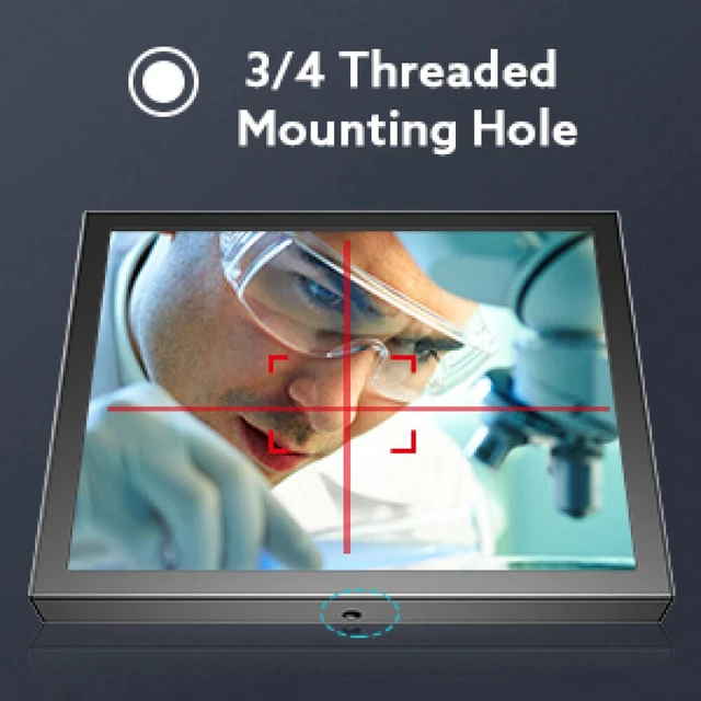 Alt view image 5 of 7 - 8" Portable HDMI/VGA/AV Monitor - 1024x768 for Car Rear View PC, DVR, CCTV
