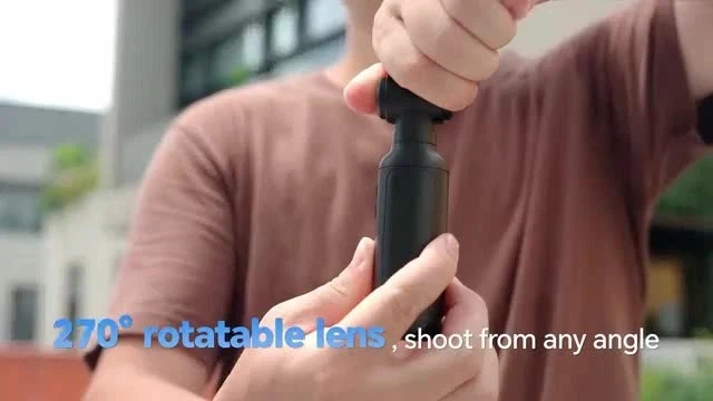 Alt view image 2 of 7 - BOBLOV 4K Video Camera Vlogging Cam External Mic Support 128G 270° Rotating Lens
