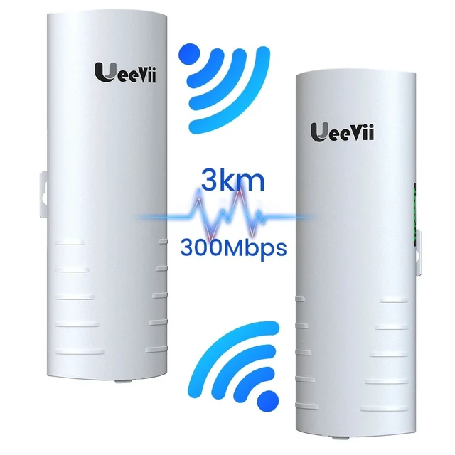 Alt view image 2 of 7 - Outdoor Wireless Bridge UeeVii CPE452 Point to Point WiFi CPE Network Extend 3KM