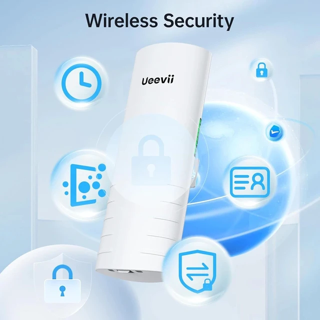 Alt view image 6 of 7 - Outdoor Wireless Bridge UeeVii CPE452 Point to Point WiFi CPE Network Extend 3KM