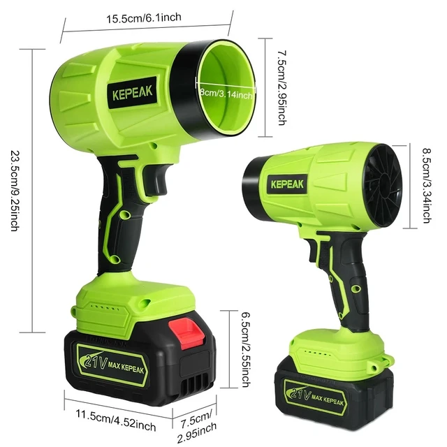 Alt view image 2 of 7 - 180000RPM Portable Turbo Fan Dust Cleaner Blower Leaf Blower Cordless Handheld