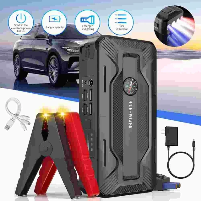 Alt view image 2 of 7 - 99800mAh Car Jump Starter Booster Jumper Box Power Bank Battery Charger Portable