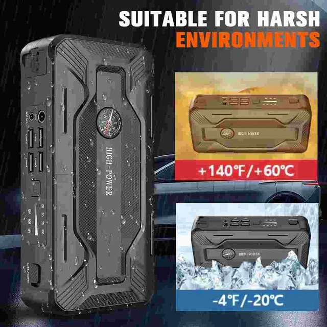 Alt view image 6 of 7 - 99800mAh Car Jump Starter Booster Jumper Box Power Bank Battery Charger Portable