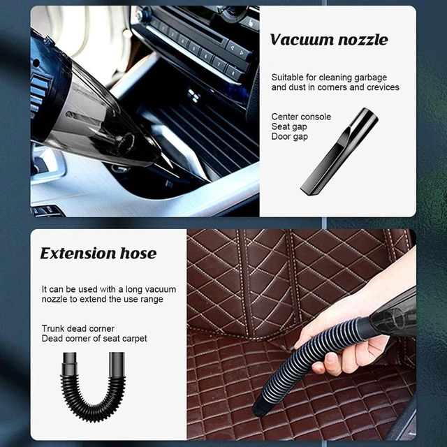 Alt view image 6 of 7 - Cordless Rechargeable Car Vacuum Powerful Handheld Car Vacuum Cleaner Portable