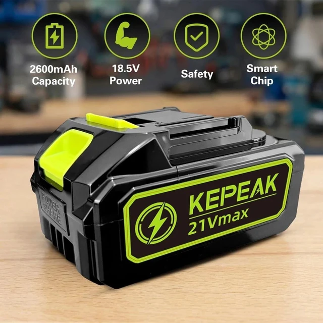 Alt view image 2 of 7 - 21VBattery High Capacity Replacement Lithium-Ion Battery for Cordless Power Tool
