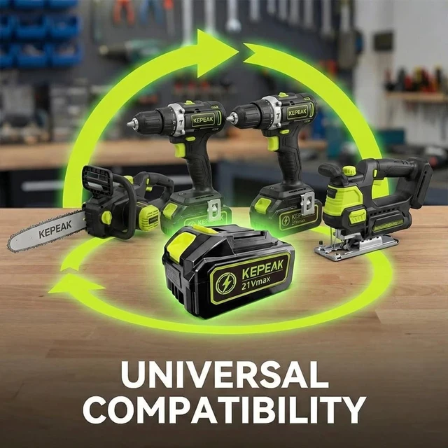 Alt view image 7 of 7 - 21VBattery High Capacity Replacement Lithium-Ion Battery for Cordless Power Tool