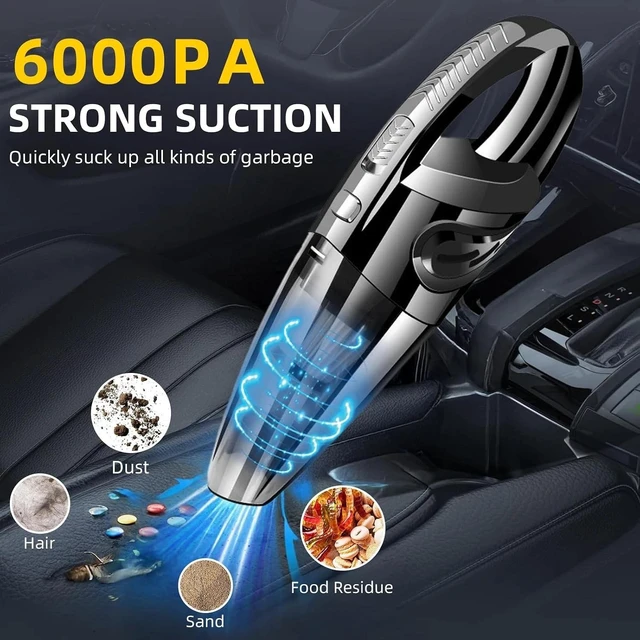 Alt view image 2 of 7 - 120W Car Vacuum Cleaner Strong Cordless Cleaner Suction for Keyboard Car & Home