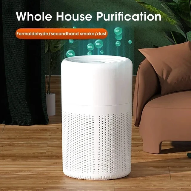 Alt view image 7 of 7 - 2PCS Air Purifier for Home Room True HEPA Washable Filter Allergies Odor Smoke