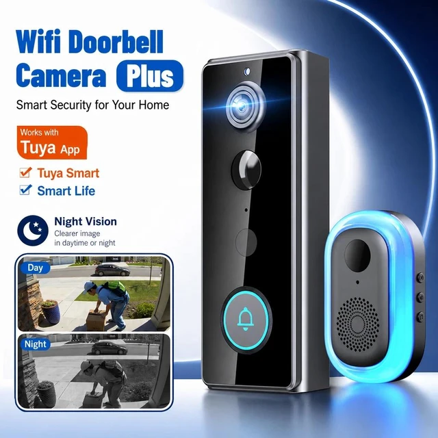 Main image of Smart WiFi Wireless Video Doorbell Security Ring Phone Camera Door Bell Intercom