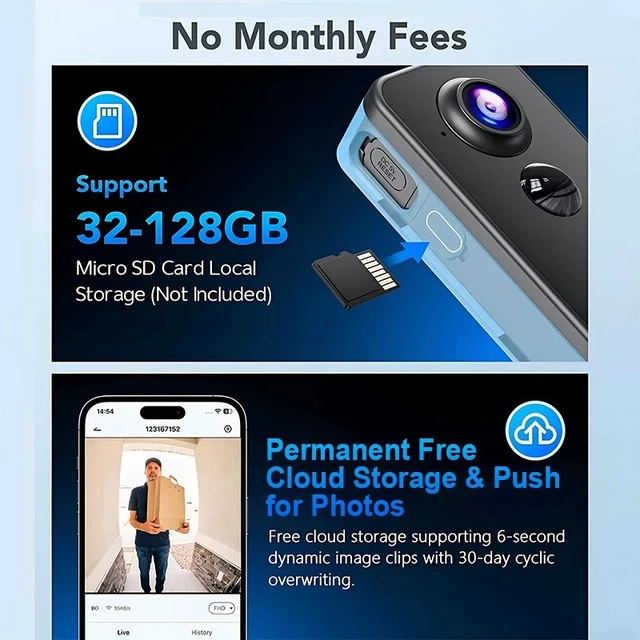 Alt view image 5 of 7 - Smart WiFi Wireless Video Doorbell Security Ring Phone Camera Door Bell Intercom