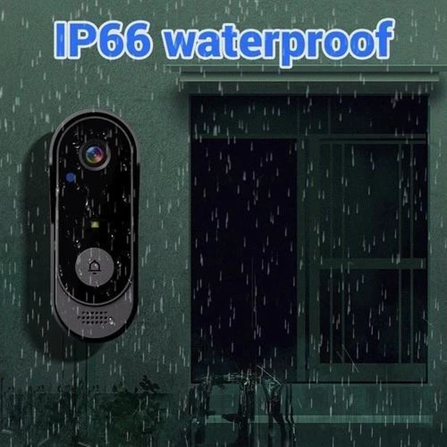 Alt view image 5 of 7 - X8 Smart Video Doorbell w/ Monitor IP66 Waterproof Night Vision No WiFi Needed