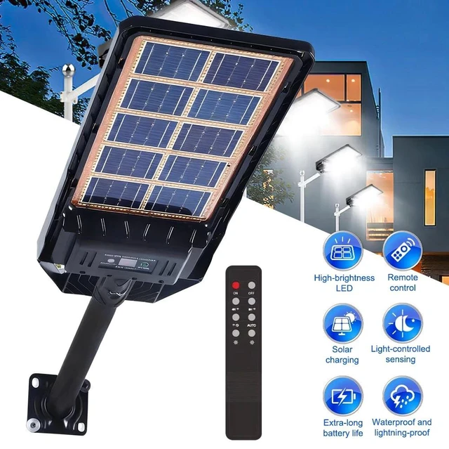 Main image of 300W Solar Street Lights Wall Lamp Dusk to Dawn Motion Sensor Yard Lamp Outdoor