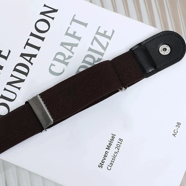 Alt view image 6 of 7 - 2PCS No Buckle Elastic Belt Invisible Waist Belt for Jeans Pants Women