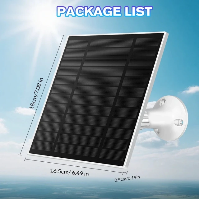 Alt view image 2 of 7 - 5W 5V Mono Solar Panel for Trail Camera Game Camera Hunting Camera with Stand
