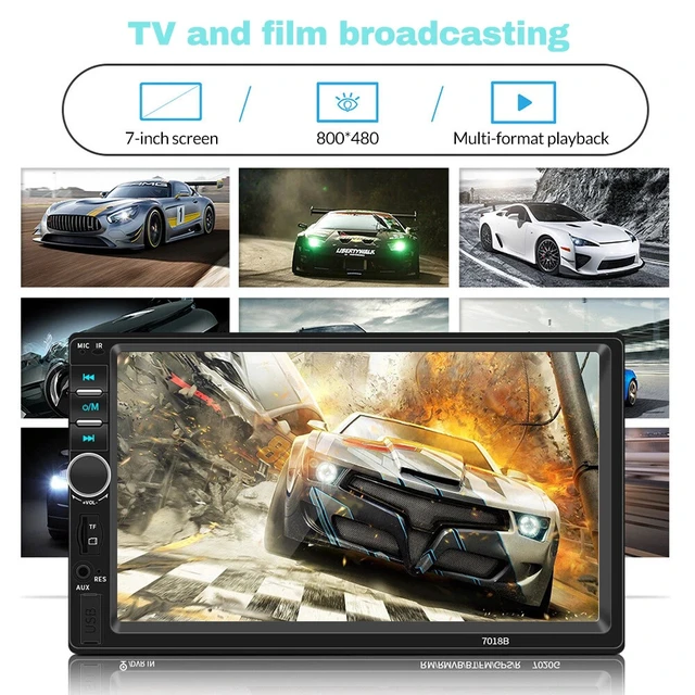 Alt view image 4 of 7 - 2 Din 7''Car Radio Stereo MP5 MirroLink Touch Screen+Rear Camera For Ios&Android