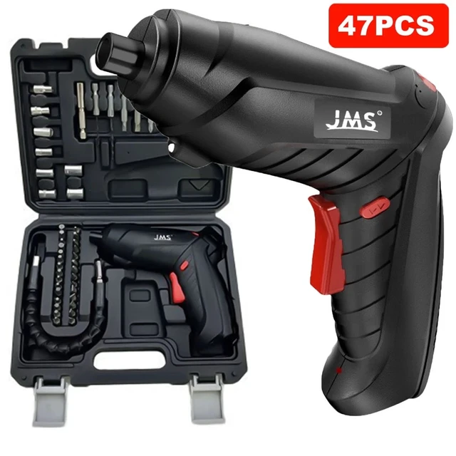 Alt view image 2 of 7 - 47PCS Drill Cordless Mini Electric Screwdriver Set USB Charging With LED Light