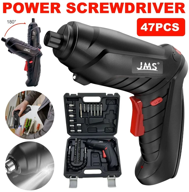 Main image of 47PCS Drill Cordless Mini Electric Screwdriver Set USB Charging With LED Light