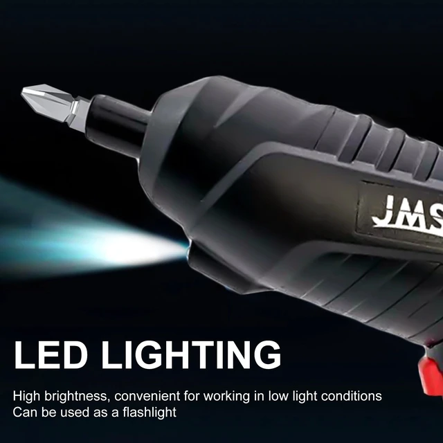 Alt view image 3 of 7 - 47PCS Drill Cordless Mini Electric Screwdriver Set USB Charging With LED Light